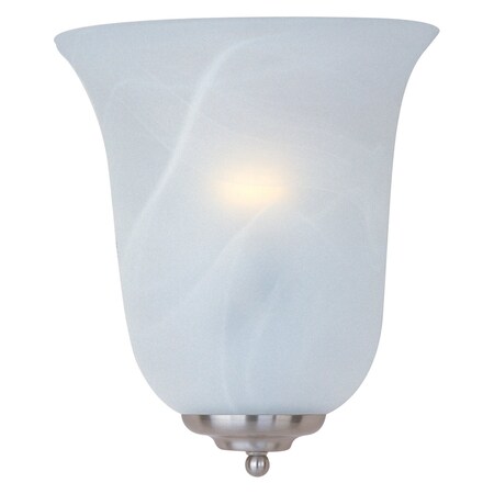 Maxim One Light Satin Nickel Marble Glass Wall Light 20581MRSN